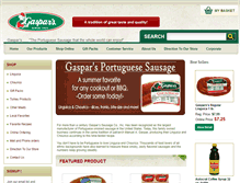 Tablet Screenshot of gasparssausage.com